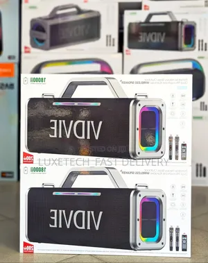 Vidvie Portable Speaker With 2 Mics 200W