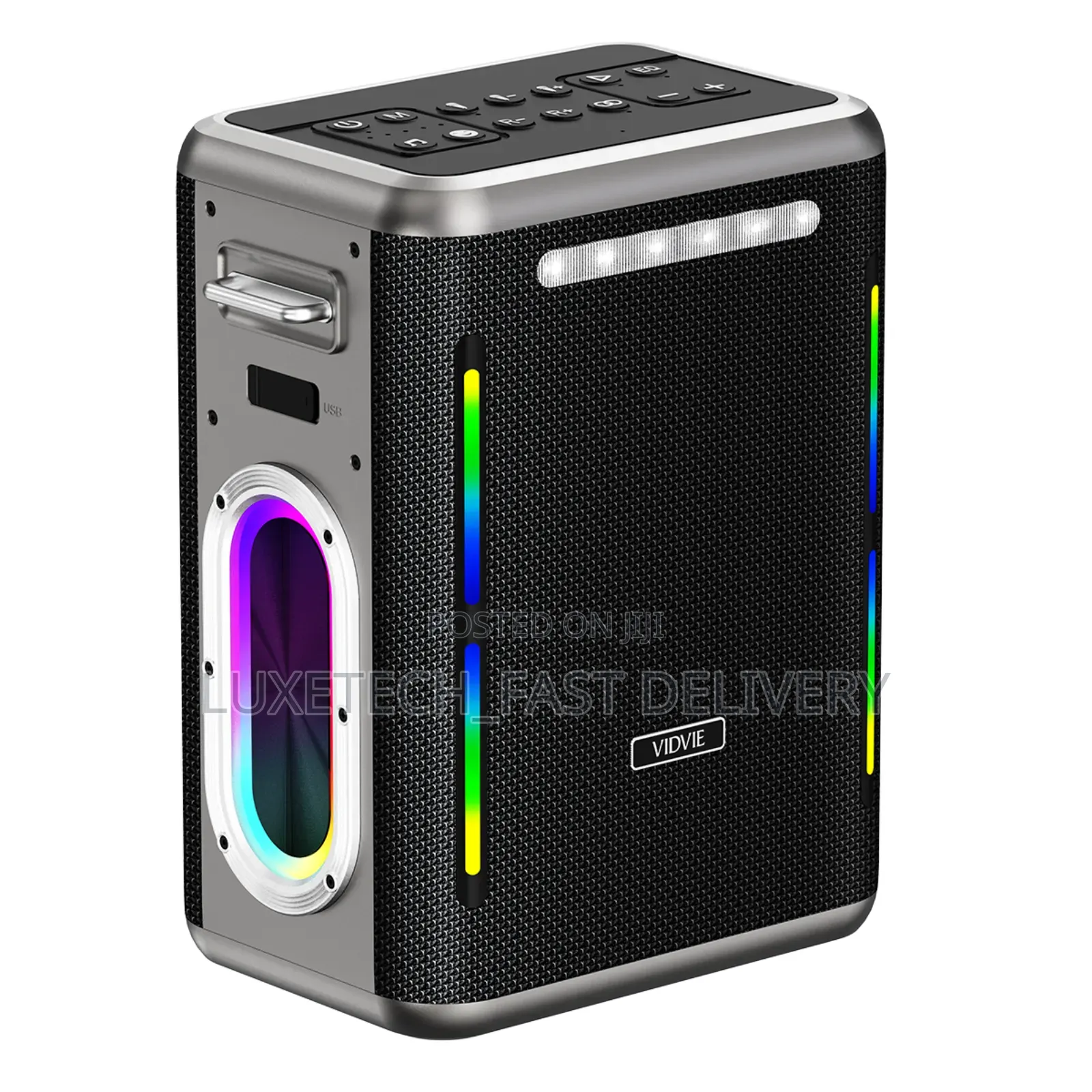 Vidvie Outdoor Portable Wireless Speaker 2 Mics 300W