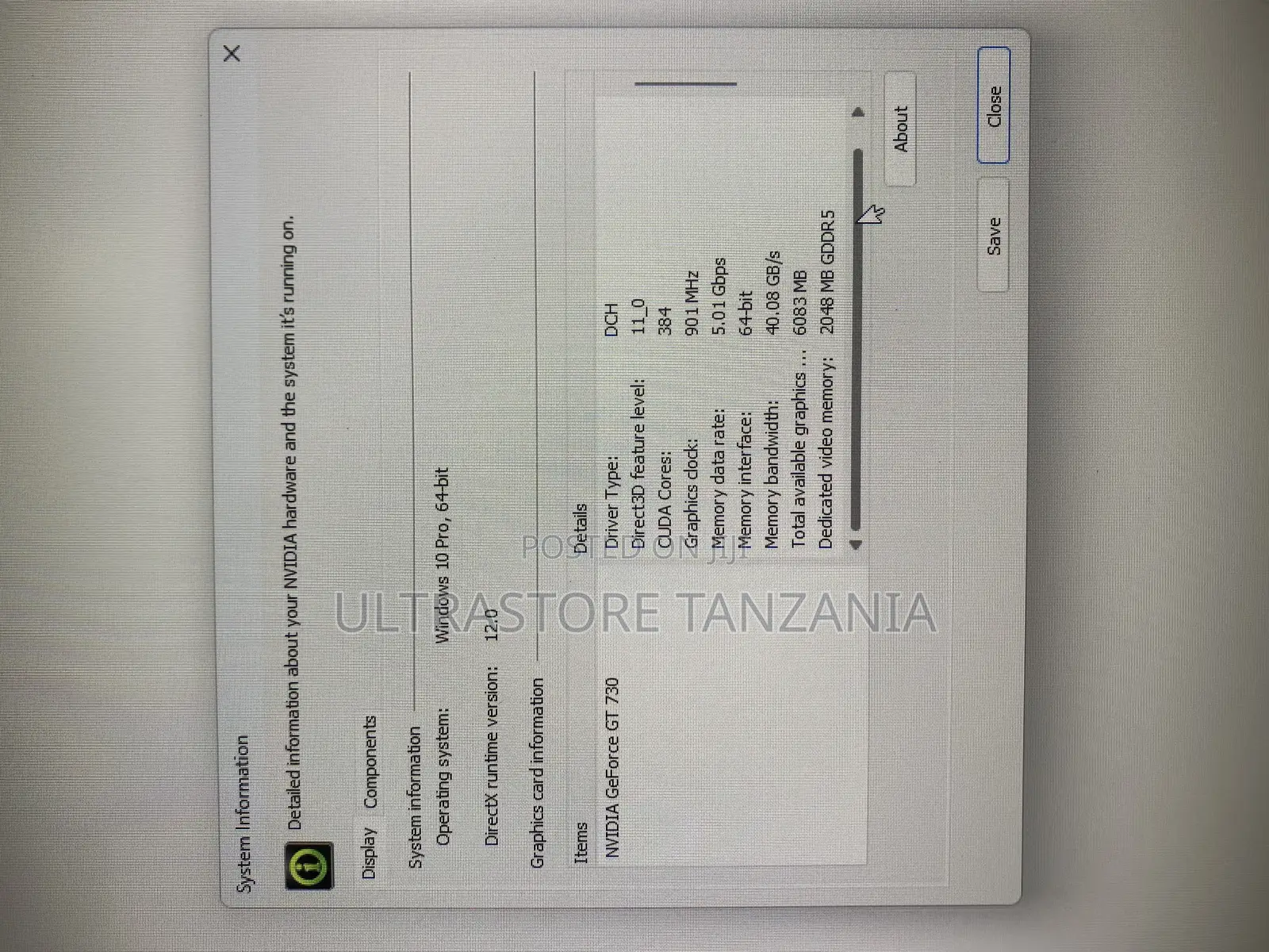 Invidia Geforce GT 730