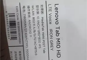 New Lenovo M10 FHD REL 64 GB Black