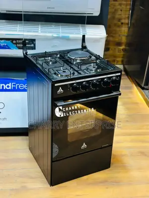 DELTA COOKER DGC311B 50 X55 CM 3 Gas + 1electric Gas Oven