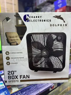 DOLPHIN High Quality Table Box Fan Size 20"3 Speed70W