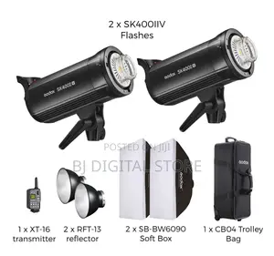 Godox Sk400ii-v Studio Flash Monolight (2-Light Kit)