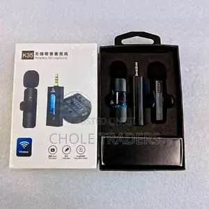 K-35 Wireless Dual Microphone With 1pin (Audio / Aux Pin)
