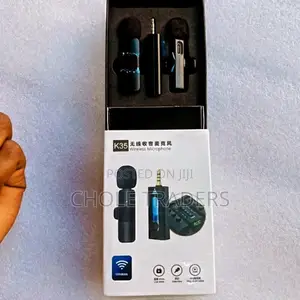 K-35 Wireless Dual Microphone With 1pin (Audio / Aux Pin)