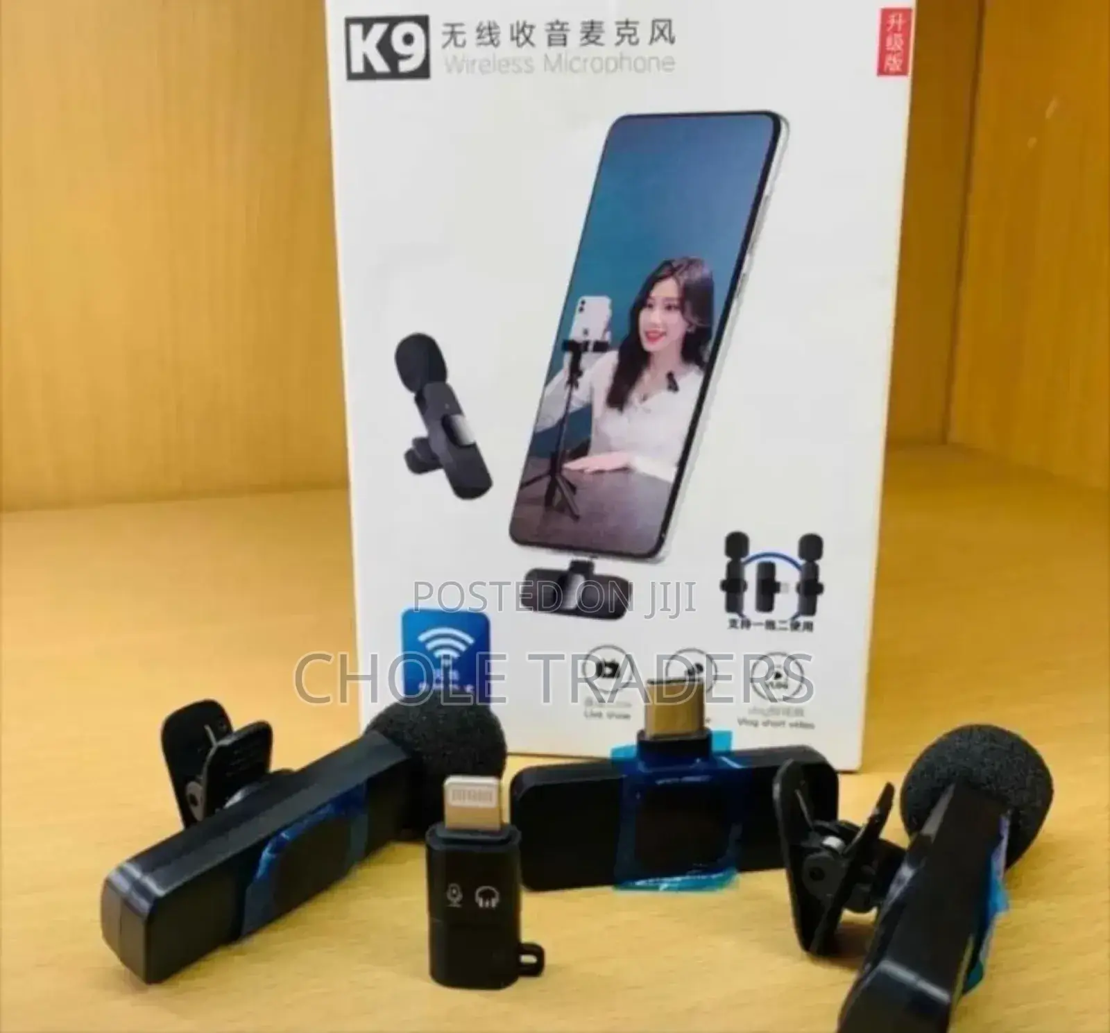  Wireless Dual Microphone With 2pins (iPhone /Type-C Pin)