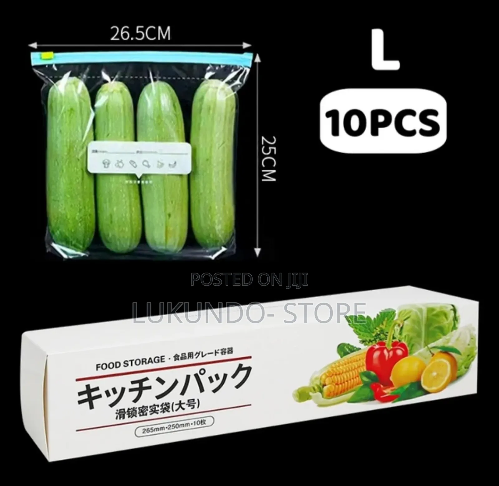 Reusable Zipper Bag 10pcs for Food Plastic Freezer Bags
