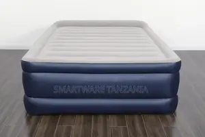 22 Inches Air Mattress, Inflatable Airbed With Built-in Pump