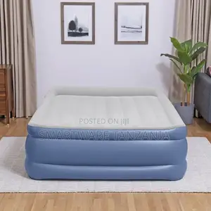 24 Inch Bestway Tritech Air Mattress Queen Built-in AC Pump