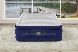 Camping 22" Inflatable Mattress With Built-in Electric Pump
