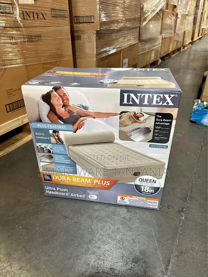 Air Mattress Queen Size Inflatable Airbed With Built-in Pump