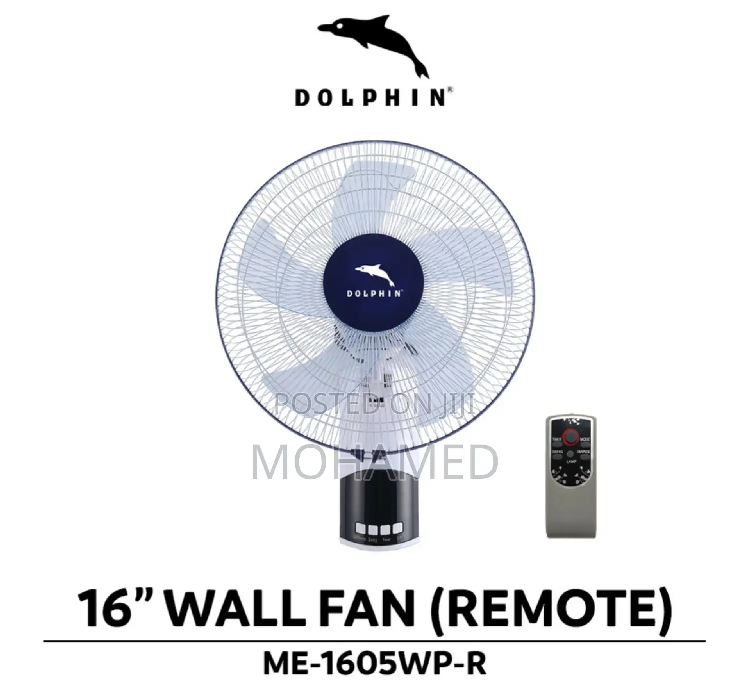 Dolphin Wall Fan/Feni Size 16