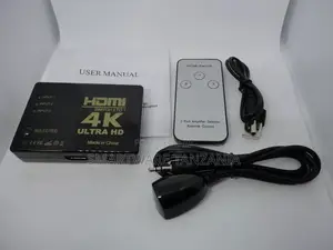 HDMI 3 Ports To 1 Switch Hub Ultra HD Remote Control