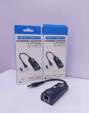 USB C LAN Adapter, USB Type C To RJ45 Gigabit Ethernet Cable