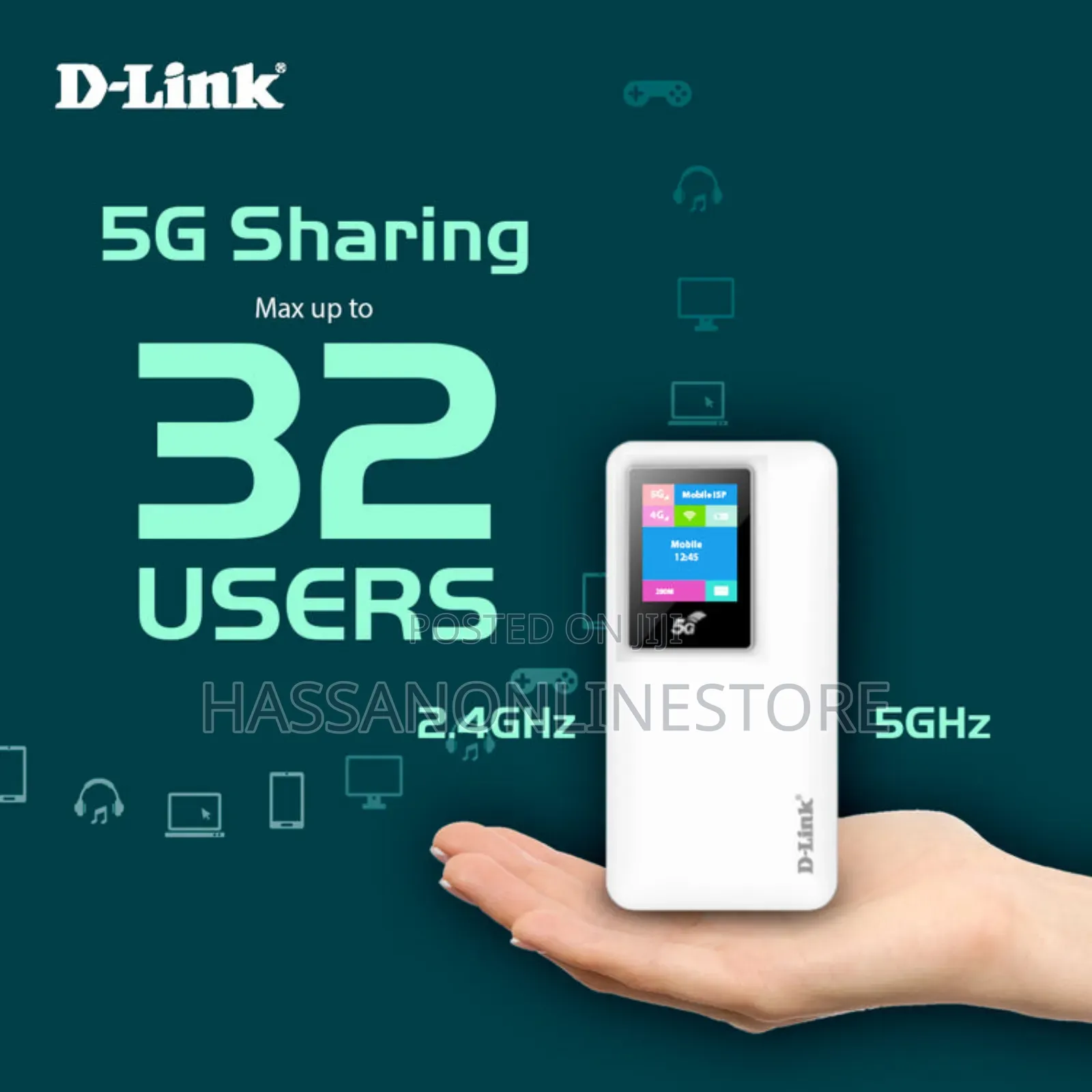 D-Link 5G Mobile Router Wi-Fi Hostpot DWR-900V