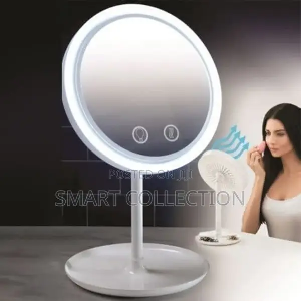 Make Up Mirror With Light And Cooling Fan