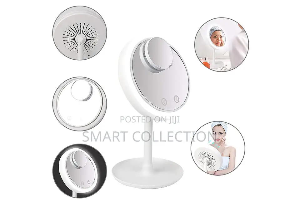 Make Up Mirror With Light And Cooling Fan