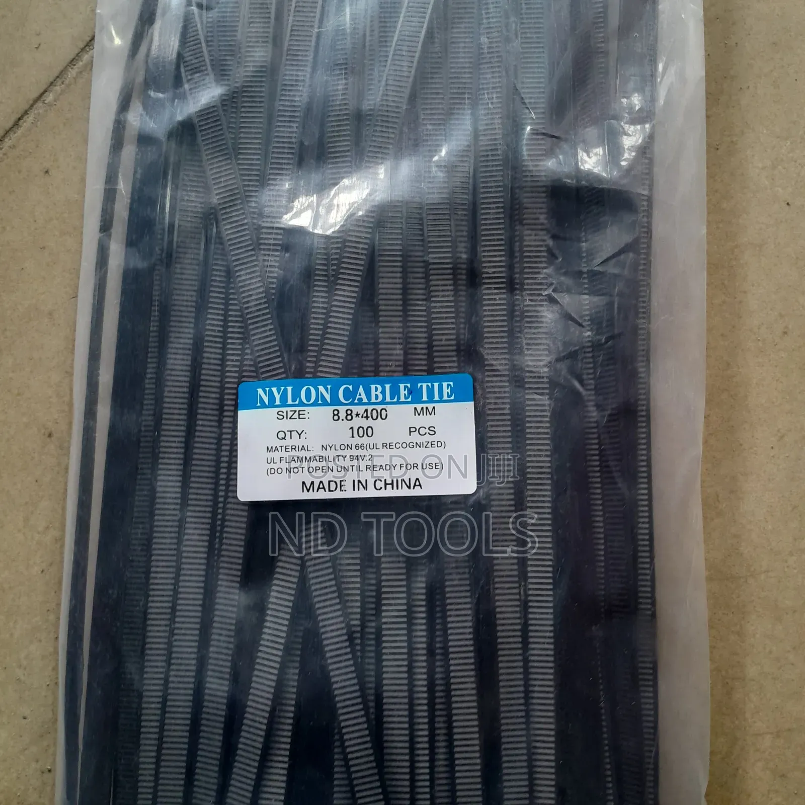 Nylone Cable Tie Black 8.8x400