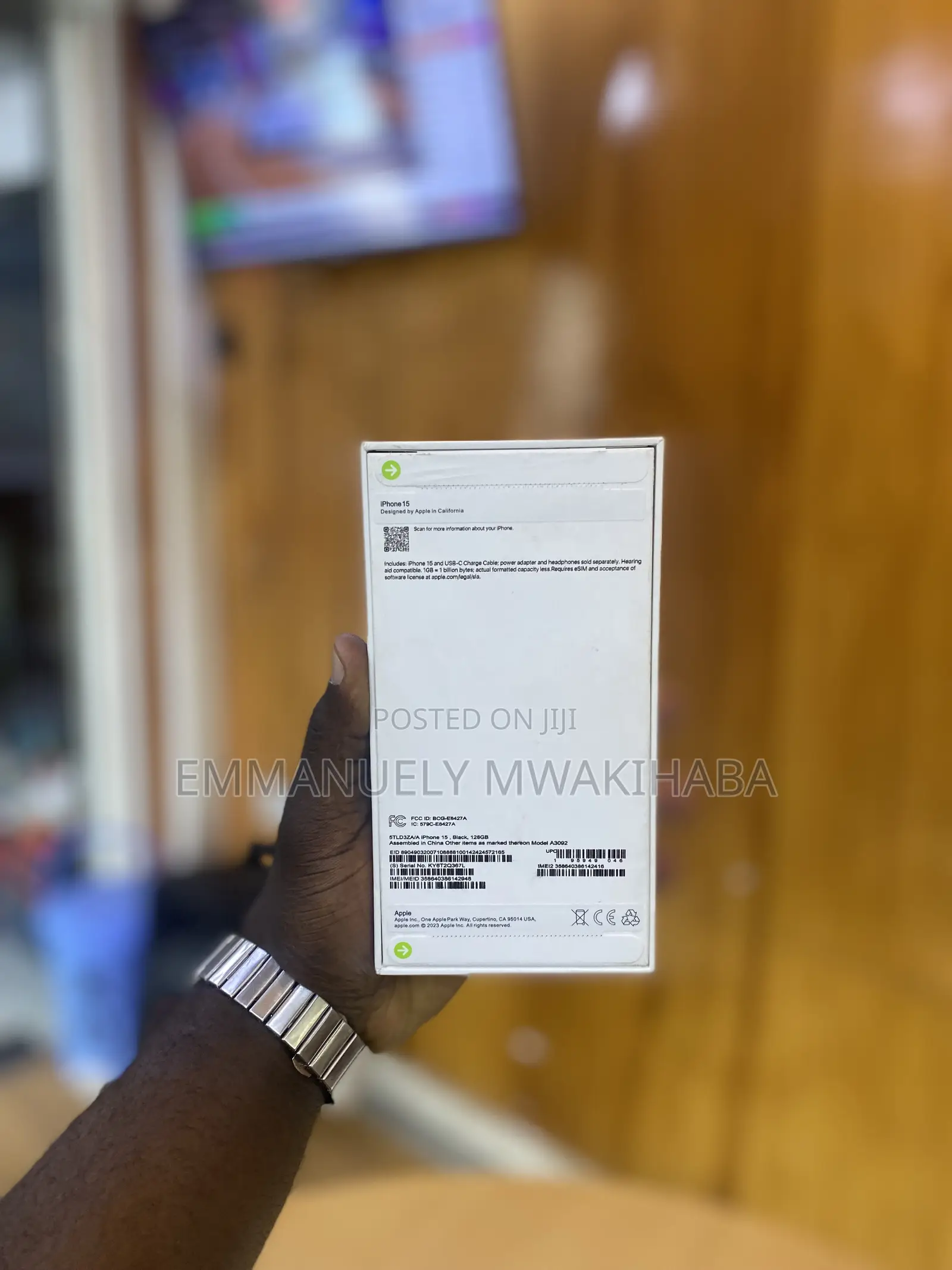 New Apple iPhone 15 128 GB Gray