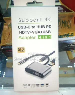 Type-c To HDMI +VGA+USB-C 4 In 1 Docking Station
