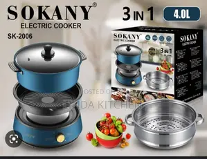 3 in 1 Sokany Electric Cooker