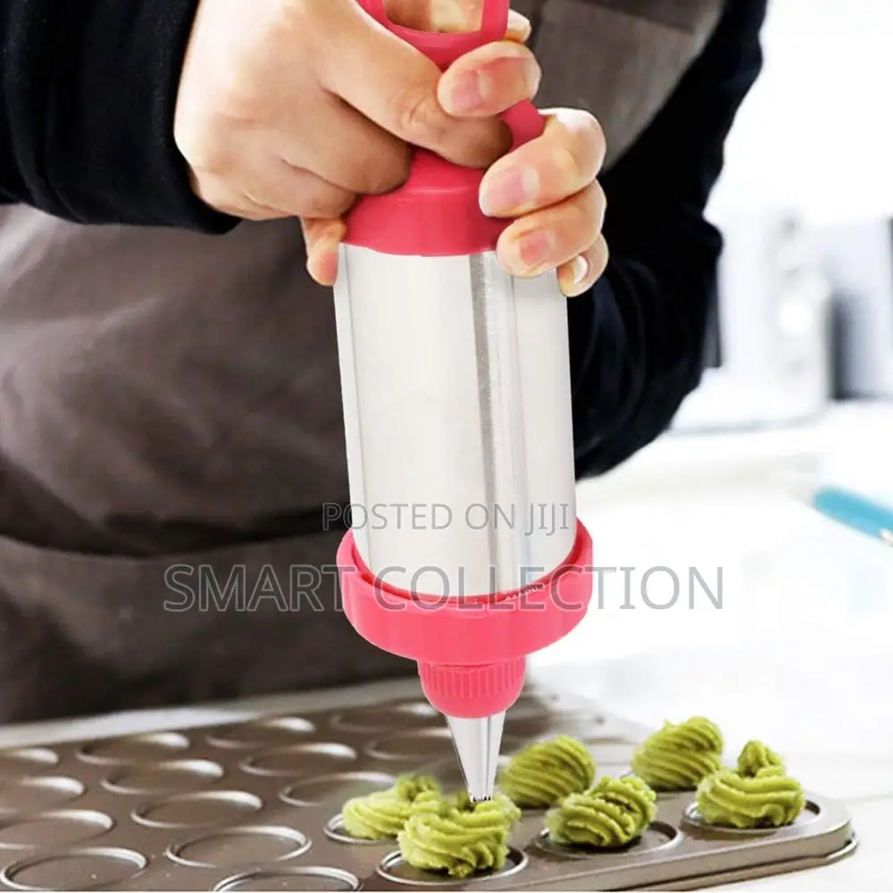 Icing Piping Nozzle Syringe Gun Scraper Set