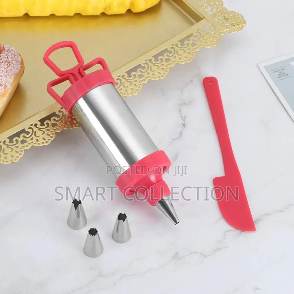 Icing Piping Nozzle Syringe Gun Scraper Set
