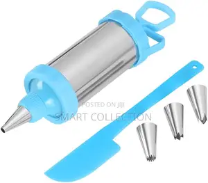 Icing Piping Nozzle Syringe Gun Scraper Set