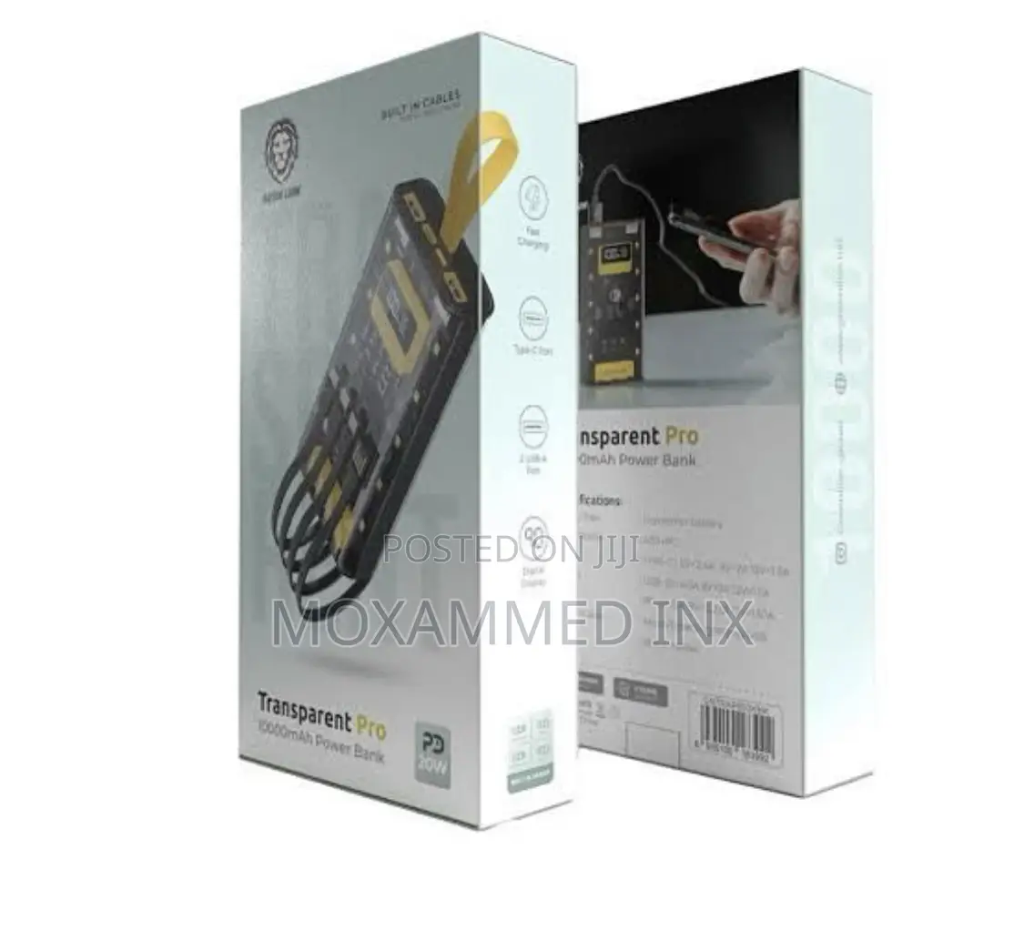 Greenlion GNTRAPB20KBK Transparent Pro 20000mah Powerbank