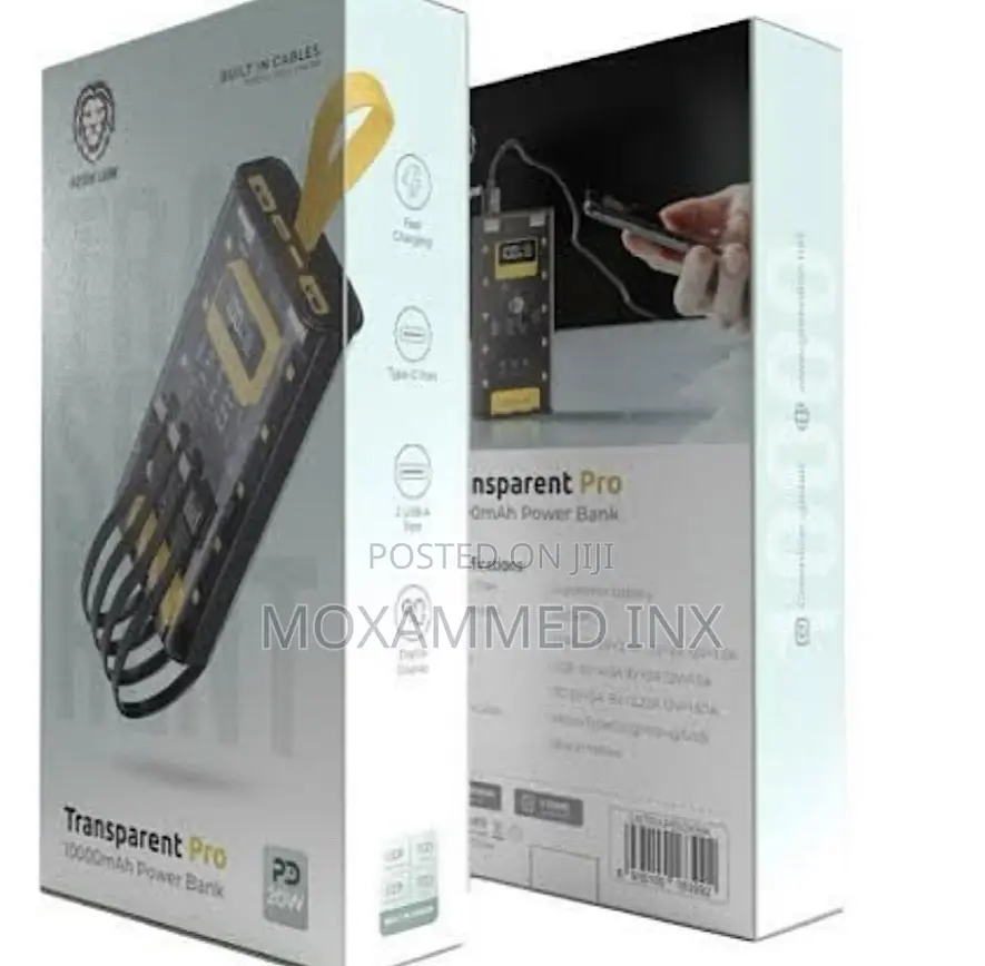 Greenlion GNTRAPB20KBK Transparent Pro 20000mah Powerbank