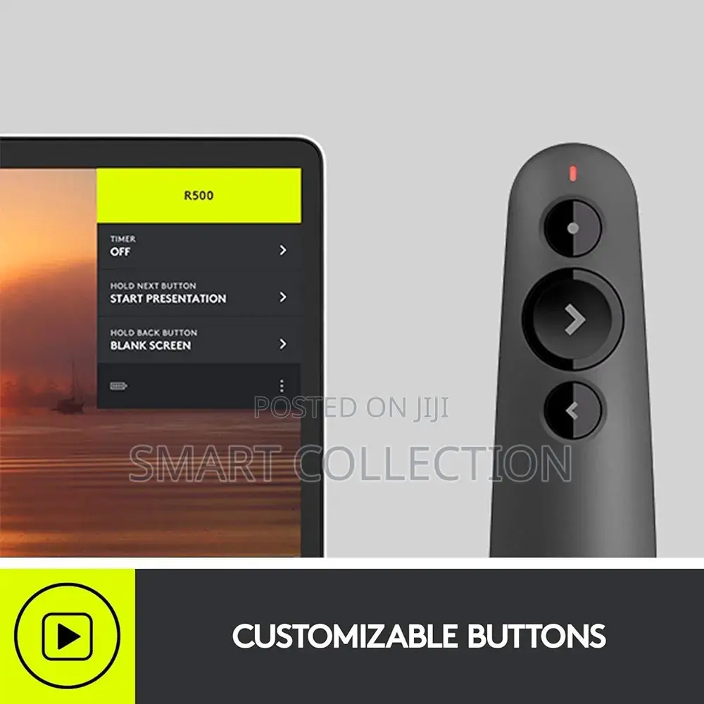 R500 Logitech Smart Remote Presenter Laser Pointer