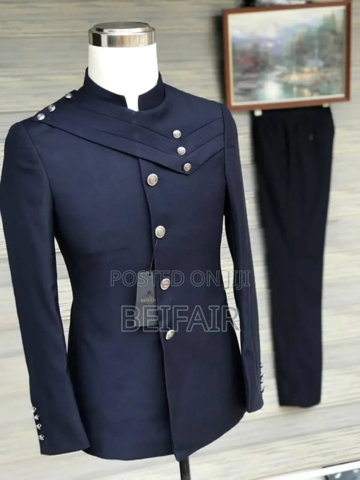 Modern Kaunda Suits | Dark Blue | Great Design
