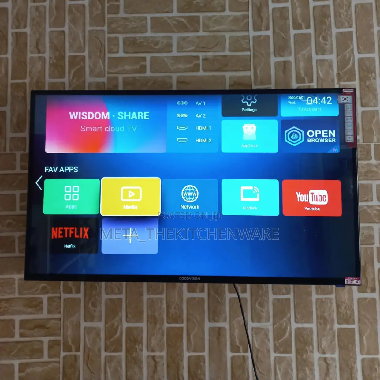 Goodvision Smart Bluetooth TV 43inch Double Glasses