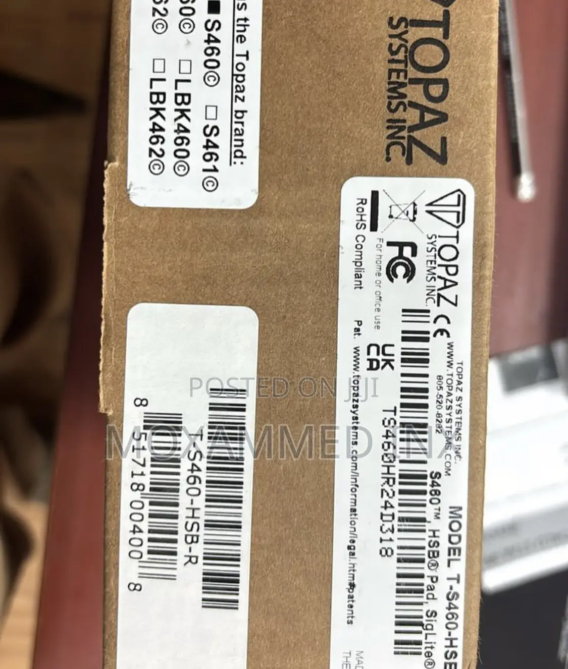 Topaz S460 Signature Pad
