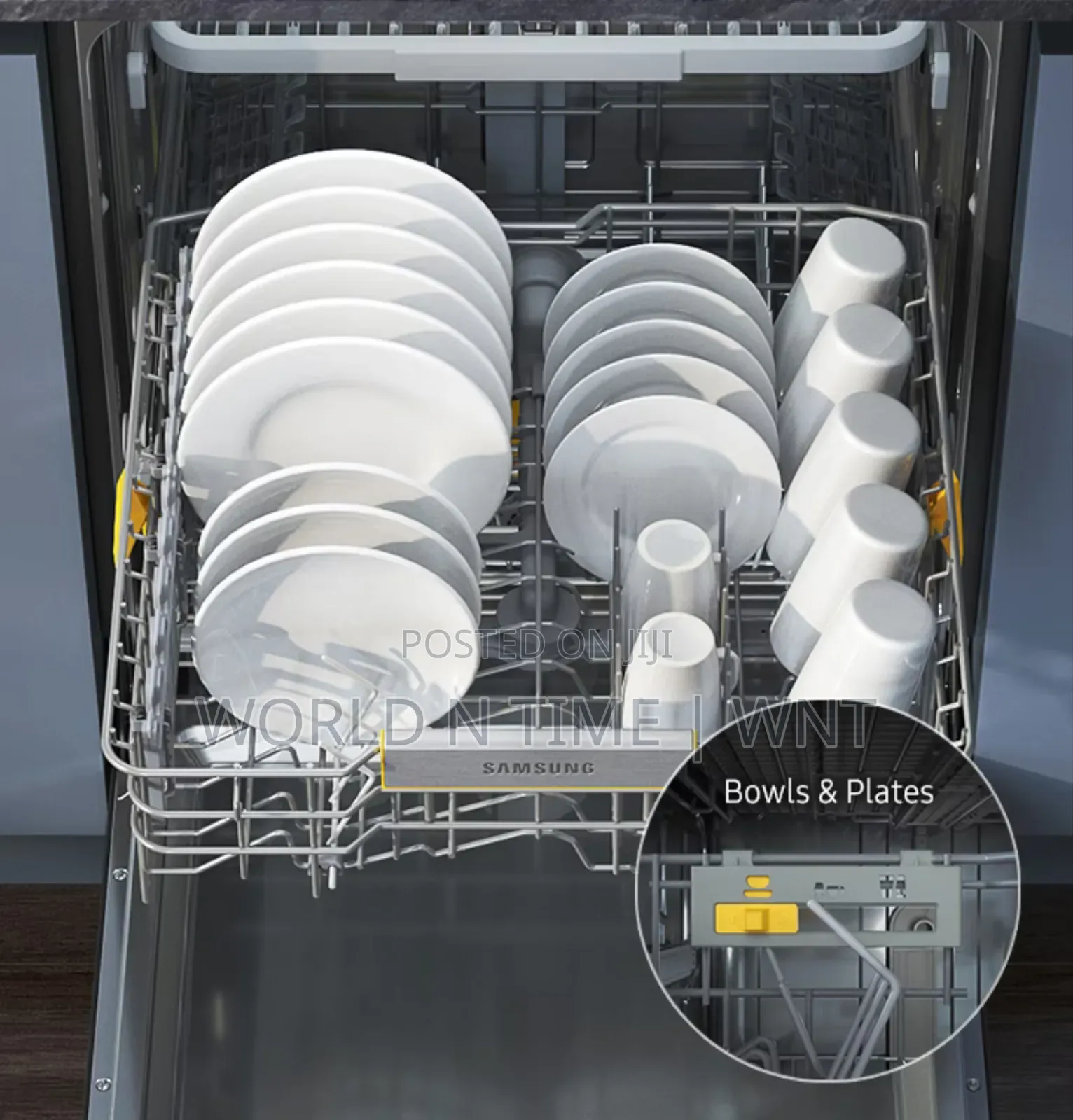 SAMSUNG DISHWASHER DW60BG730FSLEU Silver, 13 Place Setting.