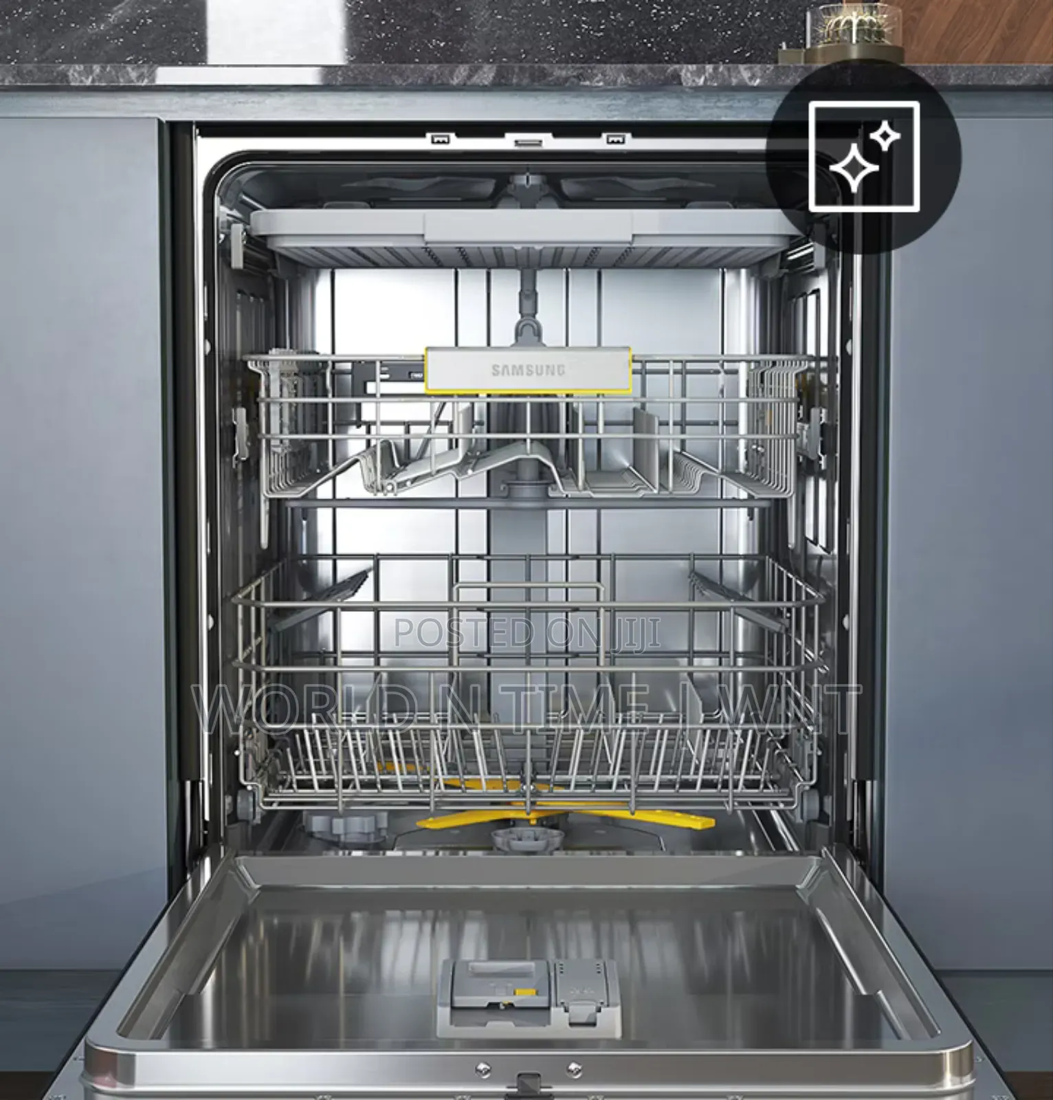 SAMSUNG DISHWASHER DW60BG730FSLEU Silver, 13 Place Setting.