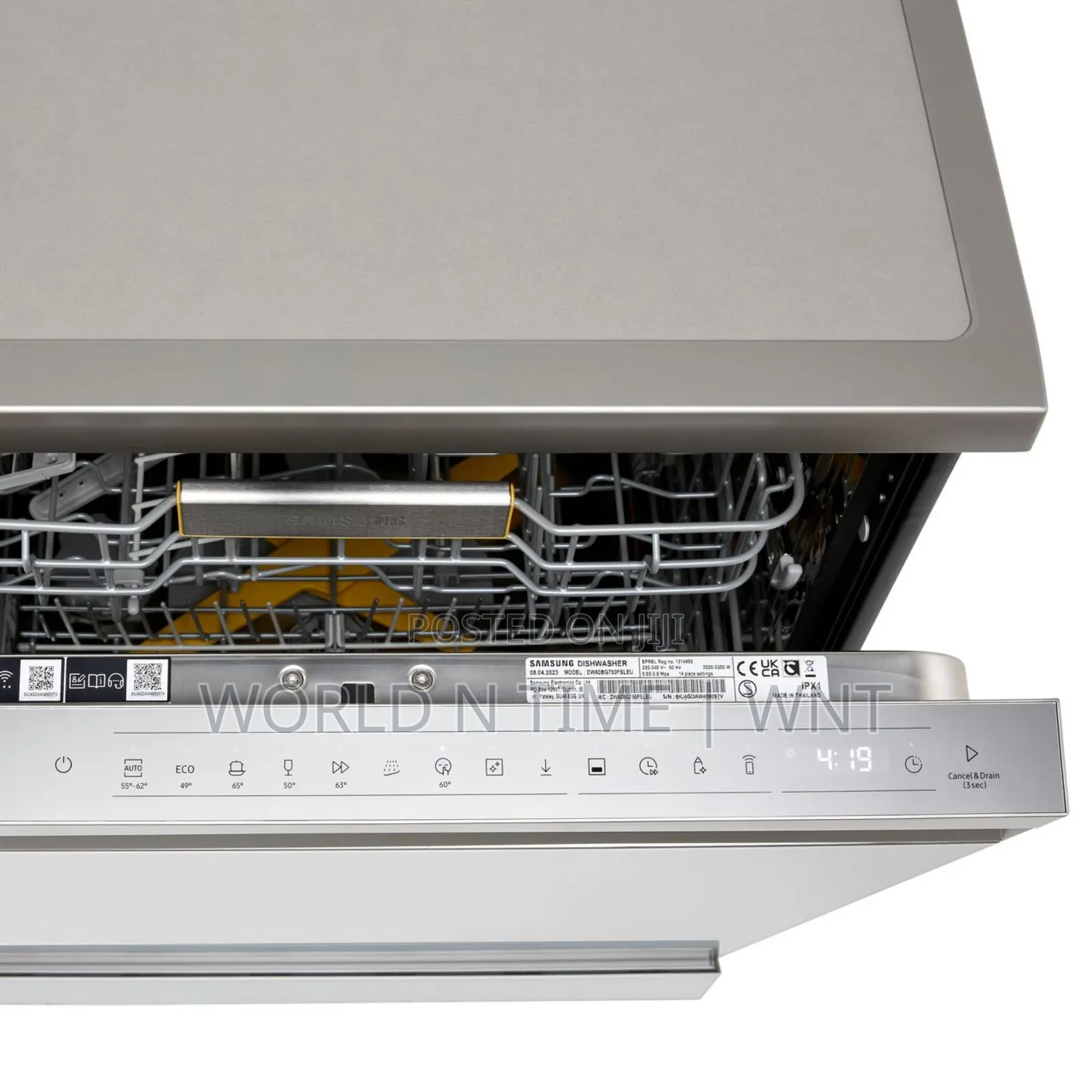 SAMSUNG DISHWASHER DW60BG730FSLEU Silver, 13 Place Setting.