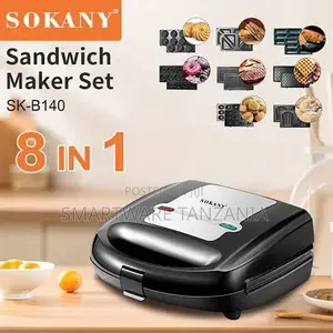 8 In 1 Waffles Maker Sandwich Panini Press Grill Machine
