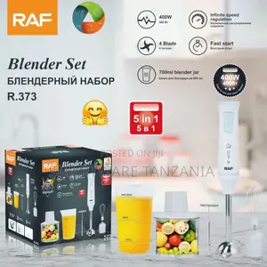 5-in-1 Hand Blender With Whisk, Chopper/Grinder Bowl/Beaker