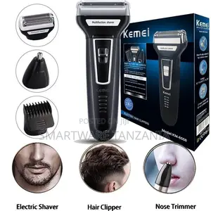 Kemei 3 In 1 Electric Shaver Nose Trimmer Hair Clipper