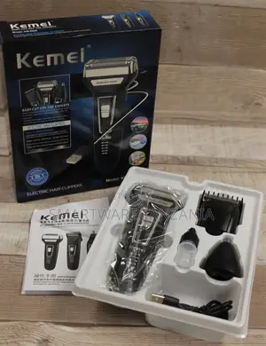 Kemei Multifunction 3 In 1 Shaver Hair Clipper Nose Trimmer