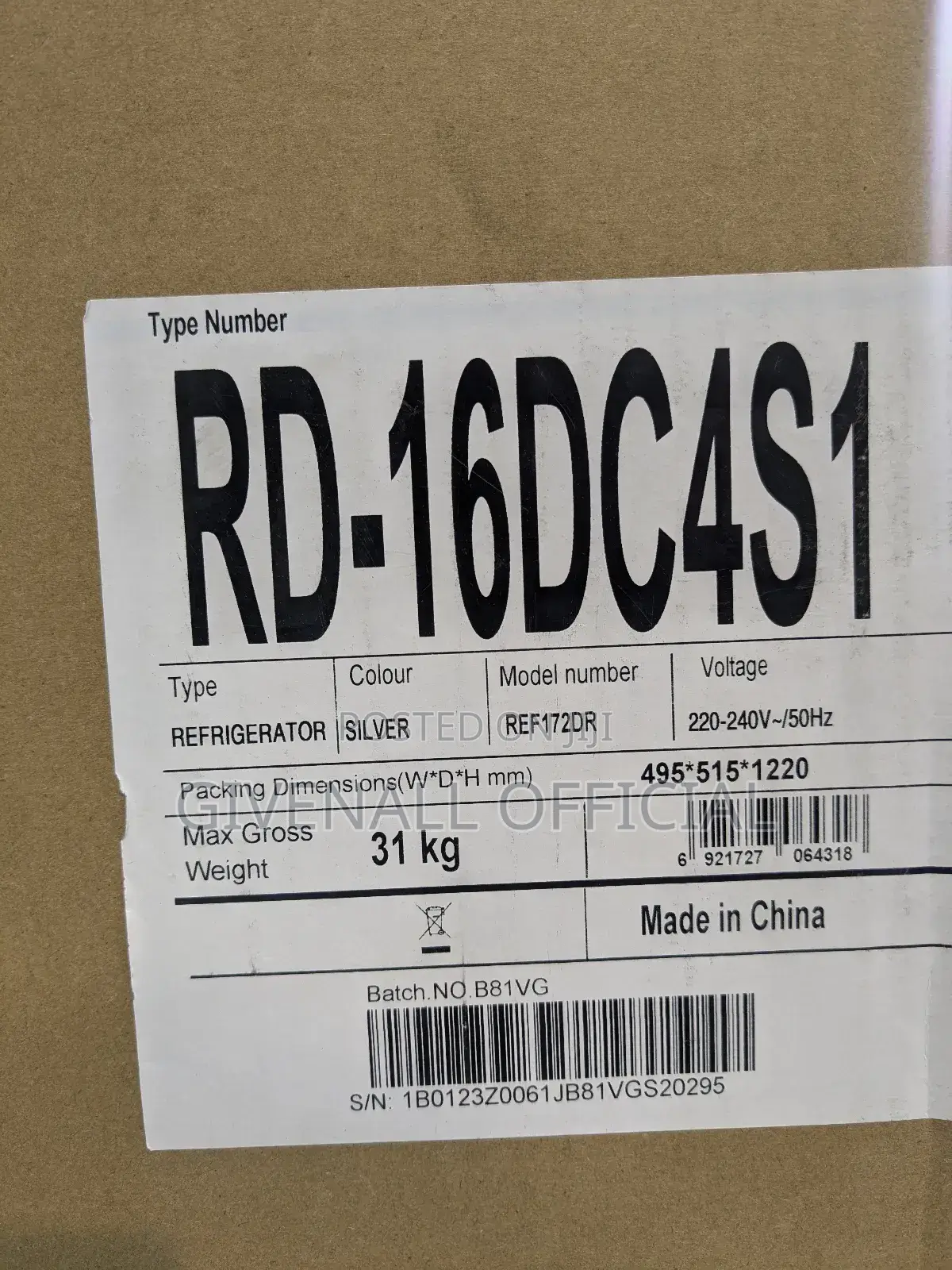 Ofa Ofa = Hisense Friji Lita 12 Imara Sana Warranty Miaka 3