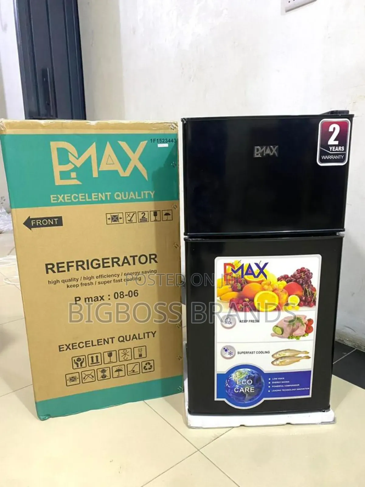 BMAX Fridge Double Door 110L