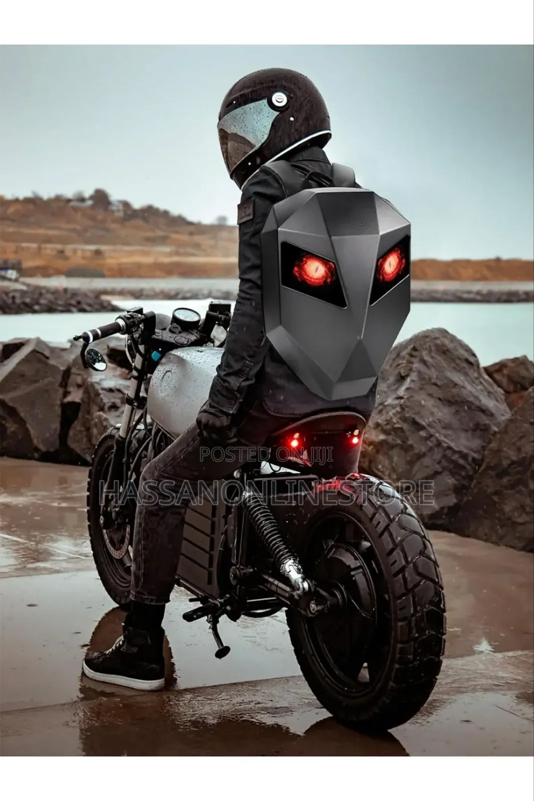 Motorcycle Backpack,Led Programmable Knight Backpack