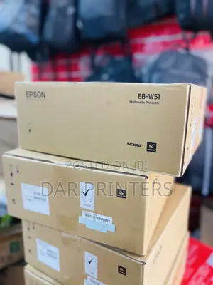 Epson EB-W51 WXGA 3LCD Projector, Lumens 4000