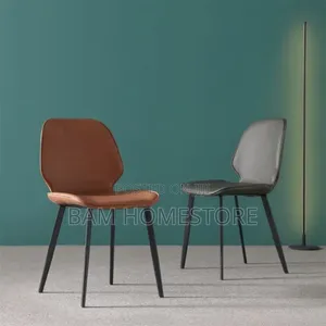 Leather Chair With Metal Legs