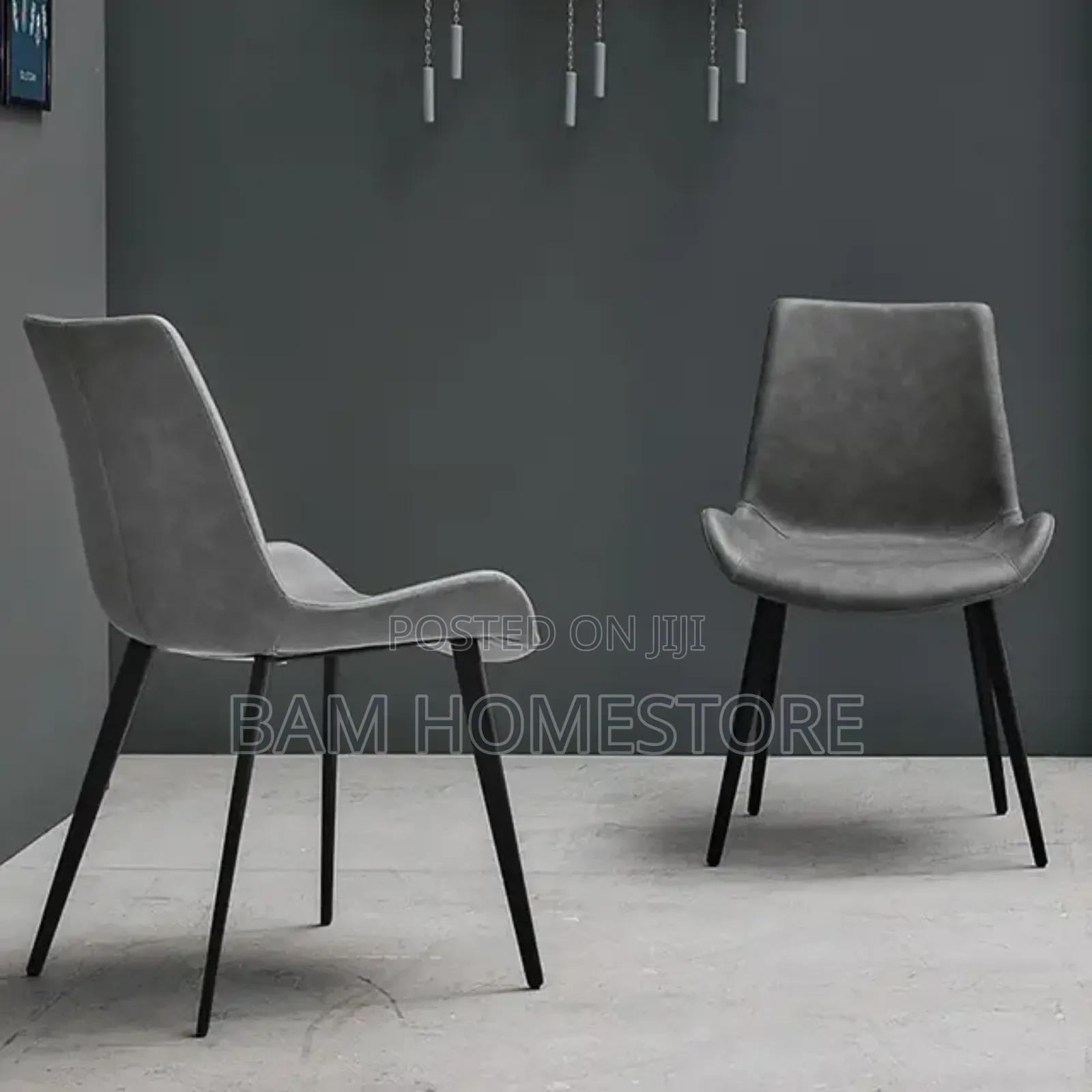 Leather Chair With Metal Legs