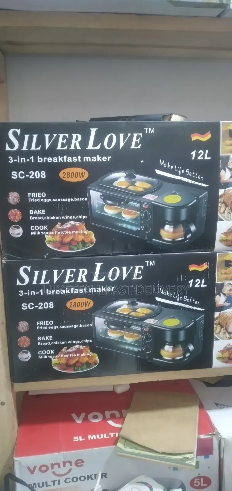 Silver Love Break Fast Maker