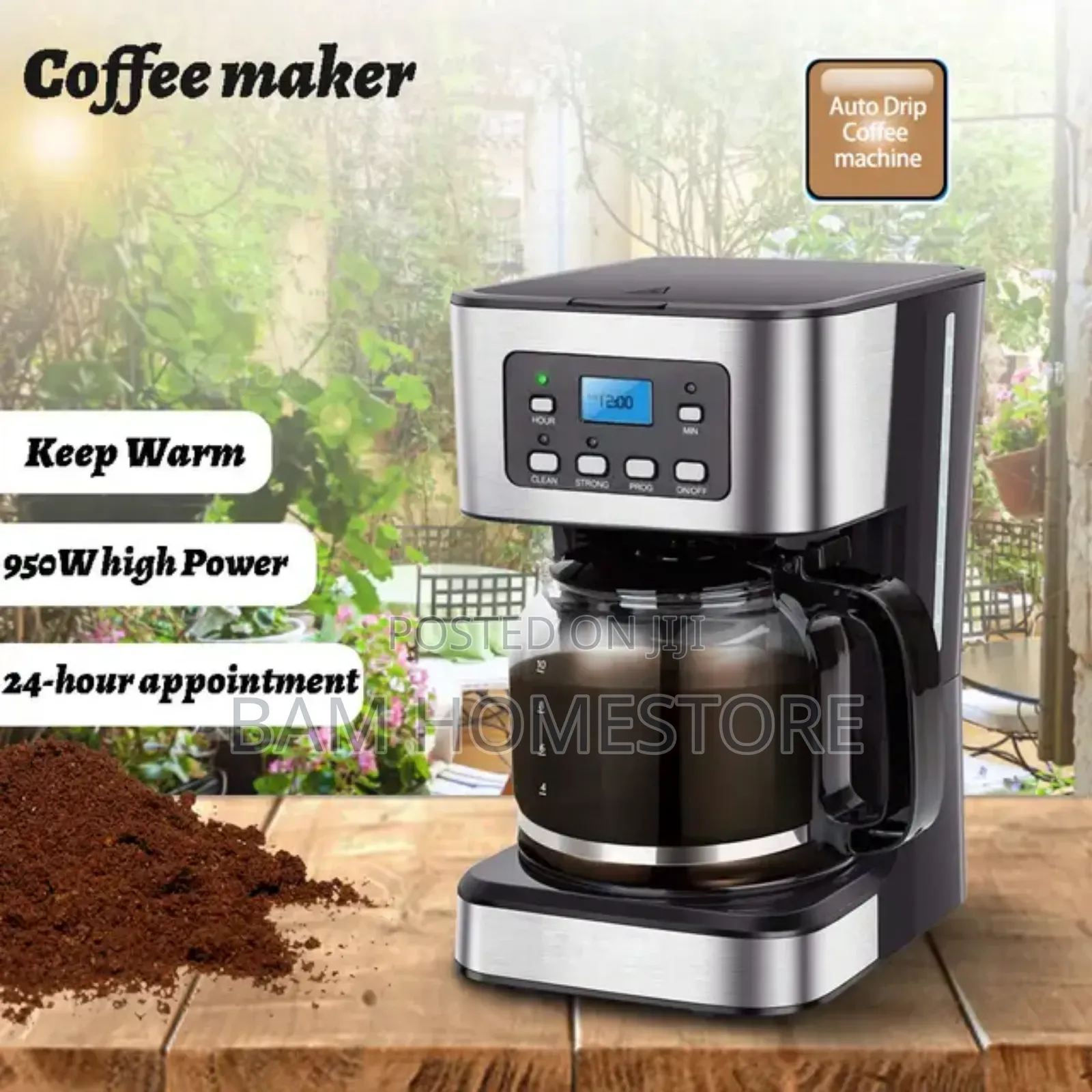 Electric Drip Coffee Machine 12 Cups