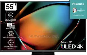 Hisense TV 55U8K Inch 55 Smart Uhd Mini LED PRO Quantum